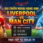 Ảnh bìa nhận định Liverpool vs Man City vòng 6 Ngoại hạng Anh, soi kèo và xem trực tiếp tại Xoilac TV.