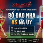 Ảnh bìa nhận định, soi kèo trận đấu Bồ Đào Nha vs Na Uy lúc 01h45 ngày 5/10 tại UEFA Nations League 2026/27 trên hệ thống Xoilac TV.